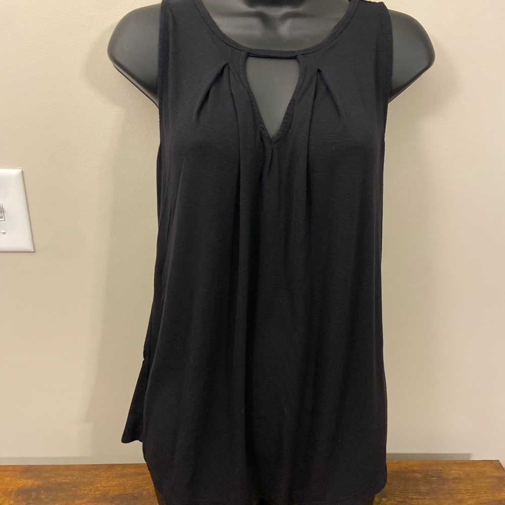 Maurices Black Keyhole Tank Top